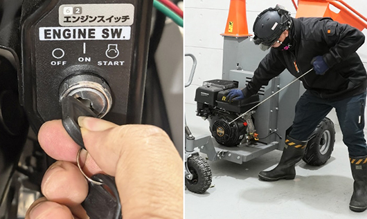 緊急停止ボタン